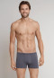 Shorts anthrazit-weiß gemustert - Ebony