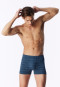 Aquablauwe short met patroon - 95/5