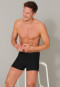 Boxer briefs double rib organic cotton black - Retro Rib