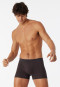 Boxer briefs fine interlock patterned anthracite/red - Fine Interlock