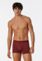 Short microvezel met patroon terracotta/wit - Pure Micro