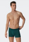 Boxer coton bio imprimé vert foncé/blanc - Fashion Daywear