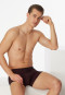 Boxer briefs red-black striped - Long Life Soft