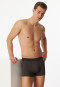 Pantaloncini stretch in cotone biologico con fantasia, color antracite - 95/5