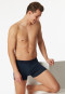 Shorts stretch biologisch katoen met patroon nachtblauw - 95/5