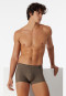 Boxer a righe in tonalità tortora - Long Life Soft