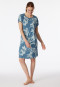 Slaapshirt korte mouw bloemenprint Bluebird - Modern Nightwear