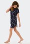 Sleepshirt kurzarm Organic Cotton Sonnenbrille dunkelblau - Aquatic Flow