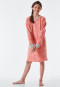 Sleepshirt langarm Fleece Bündchen Wolken rosé - Feeling@Home