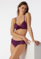 Panty lace plum - Modal & Lace
