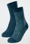 2-pack Stay Fresh medium shaft petroleum patterned socks - Fashion