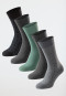 Socken 5er-Pack mehrfarbig gemustert - Bluebird