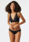 Soft bra with cups non-wired lace Lurex black - Glam Lace
