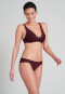 Soft bra without underwire all-over lace burgundy - Feminine Lace