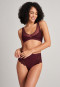 Soft bra without underwire and pads lace burgundy - Feminine Lace