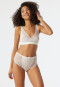 Soutien-gorge souple sans armatures et coussinets dentelle lurex blanc cassé - Glam Lace