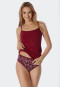 Spaghetti top 2-pack organic cotton black/berry - 95/5 Organic