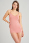 Spaghettitop modal kant terracotta - Feminine Lace
