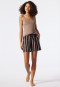 Spaghetti strap top Tencel adjustable straps lace brown - Tencel Lace