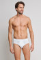 2-pack white sports briefs with a fly - Essentials Feinripp