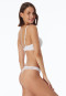 Thong microfiber lace white - Invisible Lace