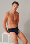 Slip supermini in confezione da 3 in cotone biologico di colore blu scuro - 95/5