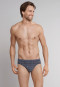 Bikini brief anthracite grid pattern - Ebony