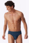 Supermini slip aquablauw met patroon - 95/5