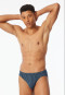 Supermini-Slip pacific blue gemustert - 95/5