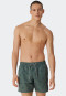 Zwemshort geweven stof vissen olijf patroon - Waterworld