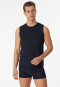 Tank top stylish cut blue-black - Long Life Soft