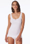 2-pack strap tops with embroidery, white - Cotton Essentials