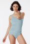 Strappy tops 2-pack sand/blue - Modal Essentials
