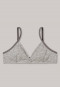 Triangelbeha fijngeribd grijs gemêleerd - Soft Cotton