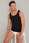 Undershirt double rib organic cotton black - Retro Rib