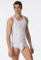 Lot de 2 maillots de corps blancs large nervure - Essentiels