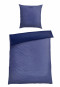 Reversible bed linen 2-piece fine fiber blue - SCHIESSER Home