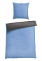 Biancheria da letto reversibile, 2 pezzi, in fine castoro, azzurro - SCHIESSER Home