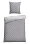 Biancheria da letto reversibile in Renforcé, 2 pezzi, con fantasia di colore grigio - SCHIESSER Home