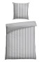 Reversible bed linen 2-piece set renforcé gray striped - SCHIESSER Home