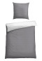 reversible bed linen 2-piece set renforcé gray-white - SCHIESSER Home