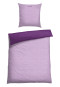 Set da 2 pezzi di biancheria da letto reversibile in Renforcé, viola - SCHIESSER Home