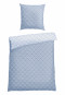 Biancheria da letto reversibile due pezzi Renforcé a fantasia azzurra - SCHIESSER Home