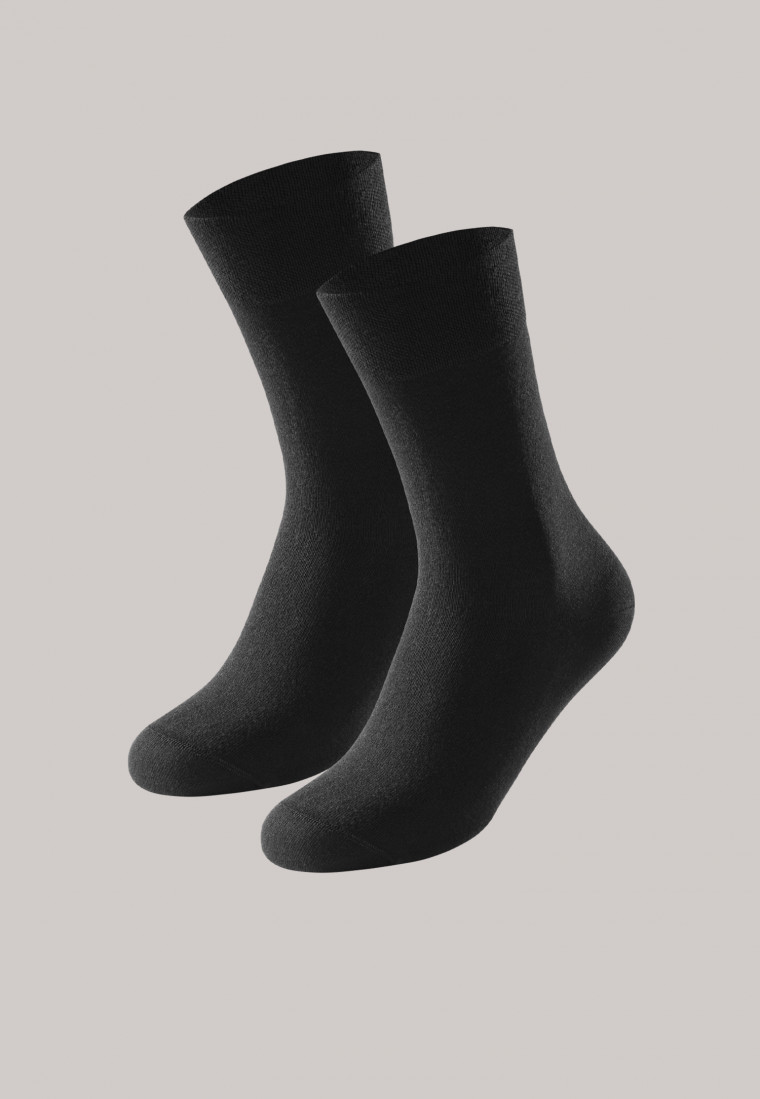 Herrensocken 2er-Pack schwarz - Long Life Cool