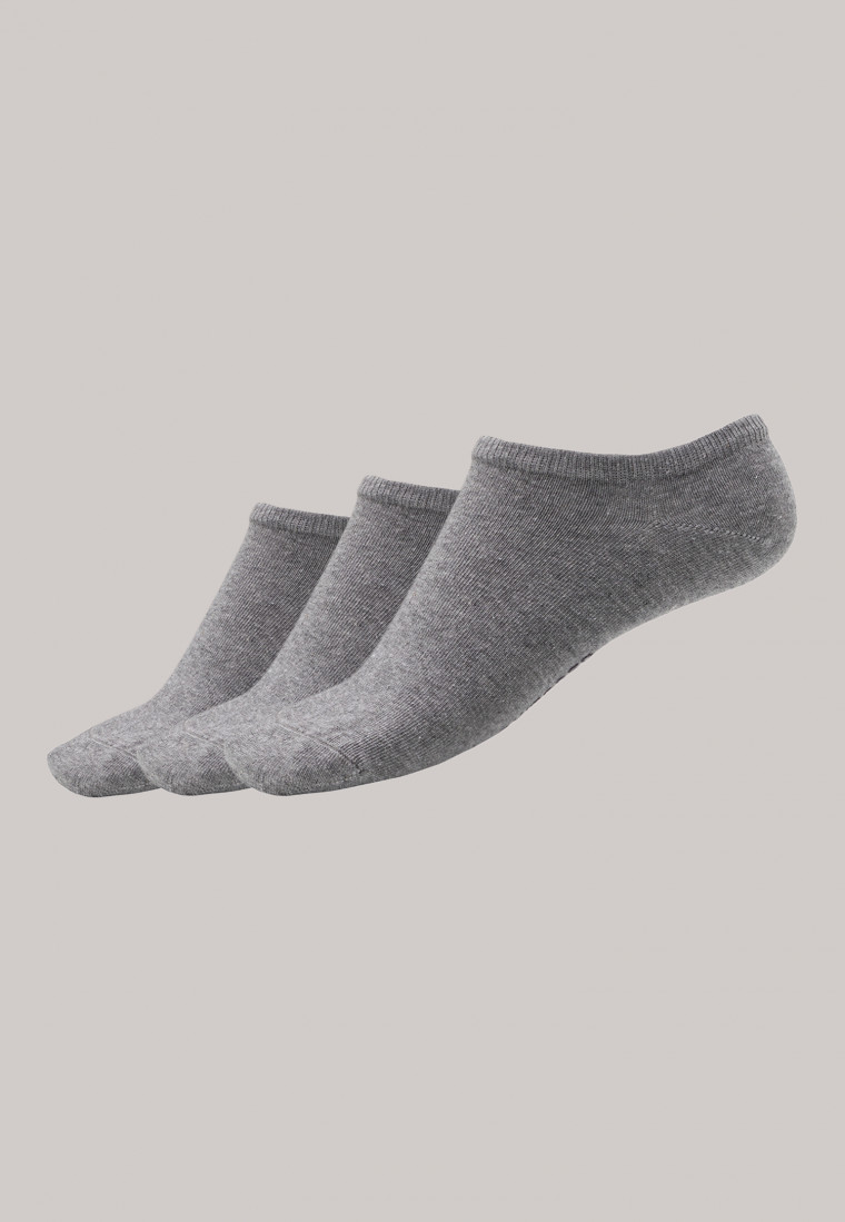 Damensneaker 3er-Pack stay fresh silbergrau-melange - Bluebird