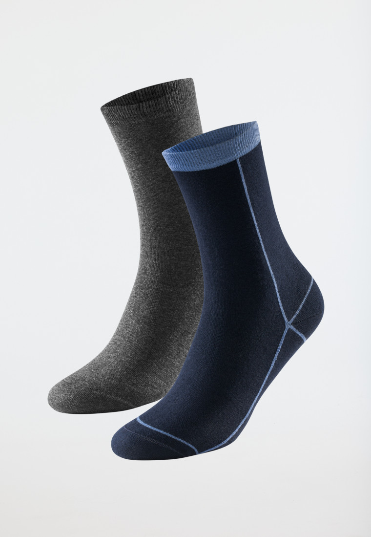 Chaussettes pour femme long Lot de 2 motifs multicolore - Long Life Cool