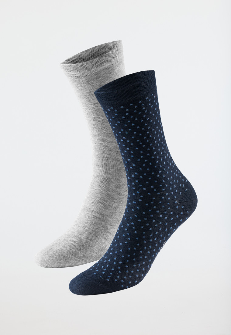 Chaussettes pour femme lot de 2 stay fresh pois multicolore - Bluebird