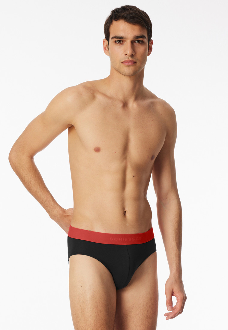 Rio-Slips 3er-Pack Organic Cotton Webgummibund mehrfarbig - 95/5