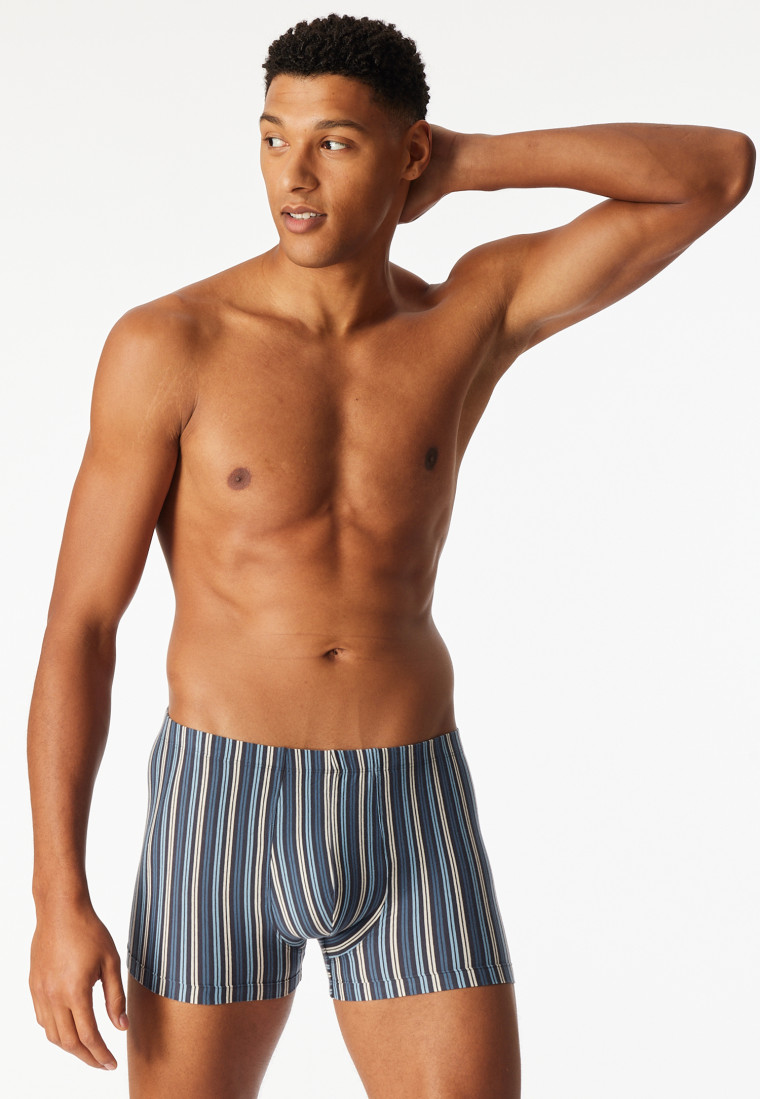 Shorts 3er-Pack Organic Cotton uni/geringelt mehrfarbig - 95/5