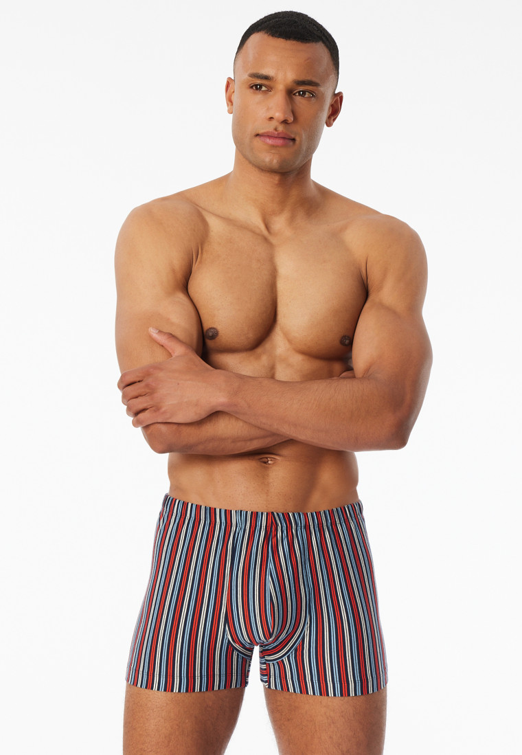Shorts 3er-Pack Organic Cotton uni/geringelt mehrfarbig - 95/5